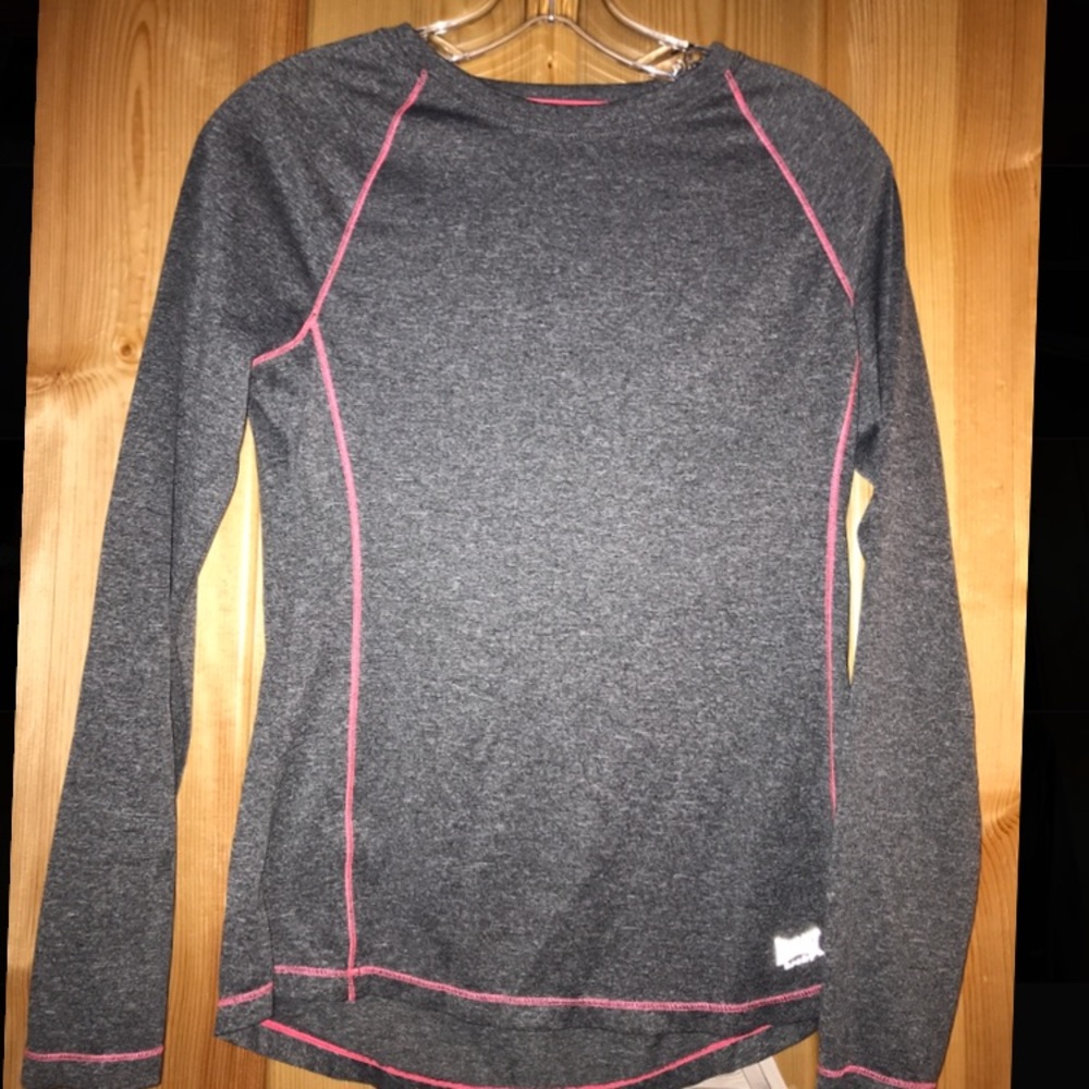 Grey running long sleeve shirt